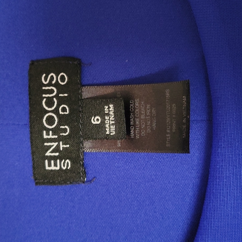 Women's Blue Fitted Dress size 6 - Picture 6 of 11
